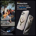 ACS06579 - iPhone 15 Pro Max Case Ultra Hybrid (MagFit) in gold all day protection. Airbag like corners for protection against everyday drops. air cushion technology.