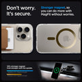 ACS06579 - iPhone 15 Pro Max Case Ultra Hybrid (MagFit) in gold don't worry. It's secure. stronger magnet, so you can do more with magfit without worries.