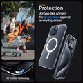 ACS06719 - iPhone 15 Pro Case Ultra Hybrid (MagFit) in frost clear all day protection. Airbag like corners for protection against everyday drops. air cushion technology.