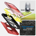 ACS06814 - iPhone 15 Case Tough Armor (MagFit) in red shock resist. extreme protection tech dissipates impact shocks.