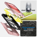 ACS06813 - iPhone 15 Case Tough Armor (MagFit) in rose gold shock resist. extreme protection tech dissipates impact shocks.