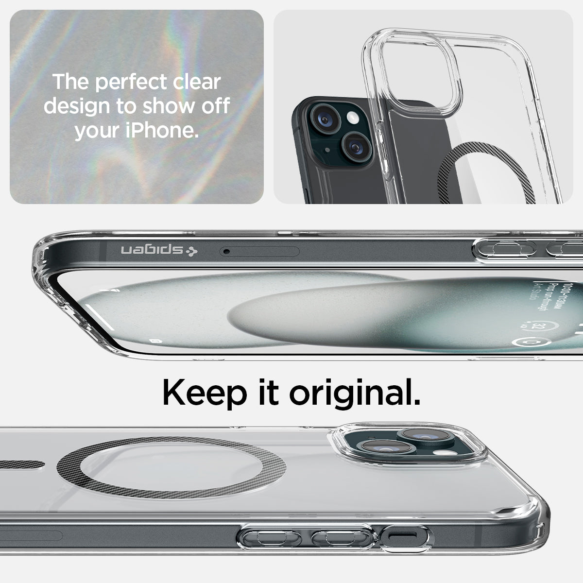 ACS06805 - iPhone 15 Case Ultra Hybrid (MagFit) in carbon fiber
