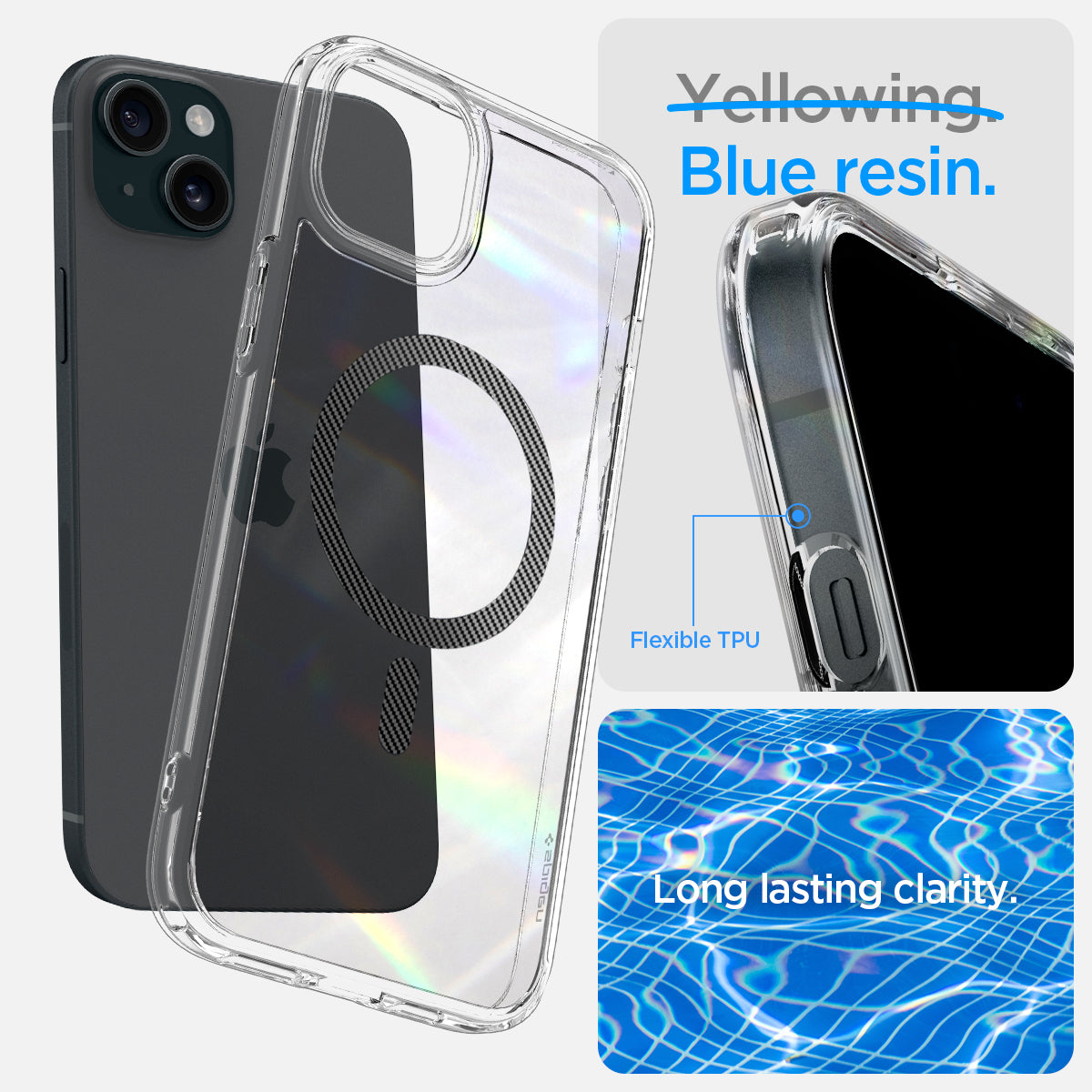 ACS06805 - iPhone 15 Case Ultra Hybrid (MagFit) in carbon fiber
