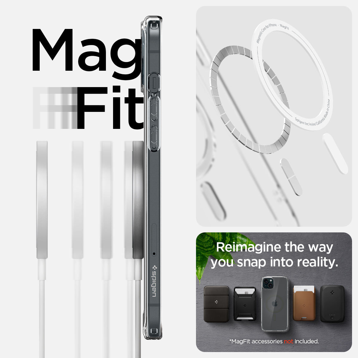 ACS06804 - iPhone 15 Case Ultra Hybrid (MagFit) in graphite