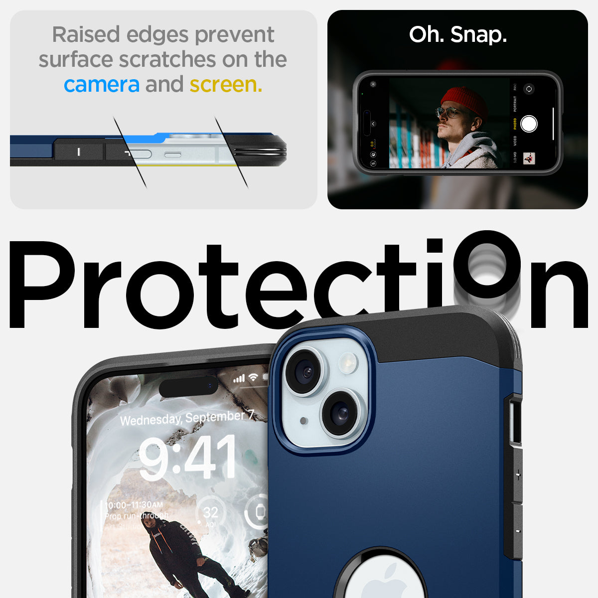 ACS06670 - iPhone 15 Plus Case Tough Armor (MagFit) in navy blue