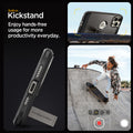 ACS06732 - iPhone 15 Pro Case Tough Armor (MagFit) in gunmetal built in kick stand enjoy hands free usage for more productivity everyday.