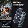 ACS06862 - iPhone 15 Pro Case Ultra Hybrid (MagFit) Pack corner to corner protection. Airbag like technology absorbs impact and protects against drops.