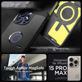 ACS06594 - iPhone 15 Pro Max Case Tough Armor (MagFit) in black tough armor magsafe. do you. we got you. designed for iPhone 15 pro max.