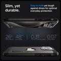 ACS06593 - iPhone 15 Pro Max Case Tough Armor (MagFit) in gunmetal slim yet durable. easy to hold yet tough against drops for optimal everyday protection