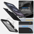 ACS08060 - iPhone 16 Plus Case Thin Fit (MagFit) in Black coated PC for extra grip and drop protection