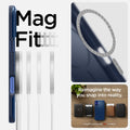 ACS08061 - iPhone 16 Plus Case Thin Fit (MagFit) in Navy Blue magfit. reimagine the way you snap into reality.
