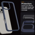 ACS08126 - iPhone 16 Pro Case Ultra Hybrid in Navy Blue all day protection. guard your iPhone from daily drops and scratches with total coverage.