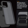 ACS07995 - iPhone 16 Pro Max Case Ultra Hybrid in Frost Black all day protection. guard your iPhone from daily drops and scratches with total coverage.