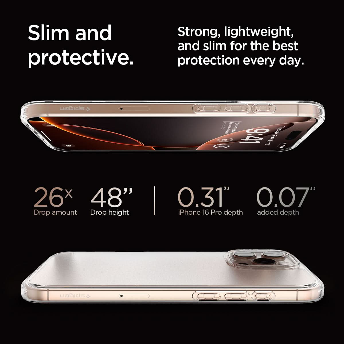 ACS08122 - iPhone 16 Pro Case Ultra Hybrid in Frost Clear