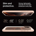 ACS08688 - iPhone 16 Pro Max Case Ultra Hybrid in Rose Titanium slim and protective. strong, lightweight, and slim for the best protection every day. 26x drop amount, 48