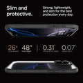 ACS08125 - iPhone 16 Pro Case Ultra Hybrid in Matte Black slim and protective. strong, lightweight, and slim for the best protection every day. 26x drop amount, 48