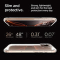 ACS08121 - iPhone 16 Pro Case Ultra Hybrid in Crystal Clear slim and protective. strong, lightweight, and slim for the best protection every day. 26x drop amount, 48