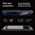 ACS08124 - iPhone 16 Pro Case Ultra Hybrid in Frost Black slim and protective. strong, lightweight, and slim for the best protection every day. 26x drop amount, 48