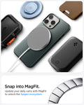 ACS08109 - iPhone 16 Pro Case Thin Fit (MagFit) in Abyss Green snap into magfit. update your daily carry with magfit to unlock the spigen ecosystem.
