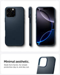 ACS08108 - iPhone 16 Pro Case Thin Fit (MagFit) in Metal Slate minimal aesthetic. Sleek form factor, for simple protection day in, and day out.