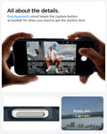 ACS08108 - iPhone 16 Pro Case Thin Fit (MagFit) in Metal Slate all about the details. easy approach cutout keeps the capture button accessible for when you need to get the perfect shot.