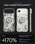 ACS10057 - iPhone 17 Air Ultra Hybrid Zero One (MagFit) in Zero One Natural Titanium showing long lasting clarity. keep it original with dura clear.