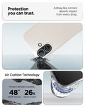 ACS09980 - iPhone 17 Liquid Air in Natural Titanium protection you can trust. air bag like corners absorb impact from every drop. air cushion technology.