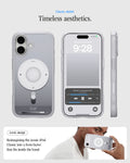 ACS10091 - iPhone 17 Ultra Hybrid Classic (MagFit) in Classic Silver showing classic detail. timeless aesthetics. iconic design. reimagining the iconic iPod Classic into a form factor that fits inside the hand.