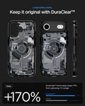 ACS10089 - iPhone 17 Ultra Hybrid Zero One (MagFit) in Zero One Black showing long lasting clarity. keep it original with dura clear.