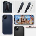AGL05274 - iPhone 14 / 14 Plus Optik Lens Protector in black showing the mix and match