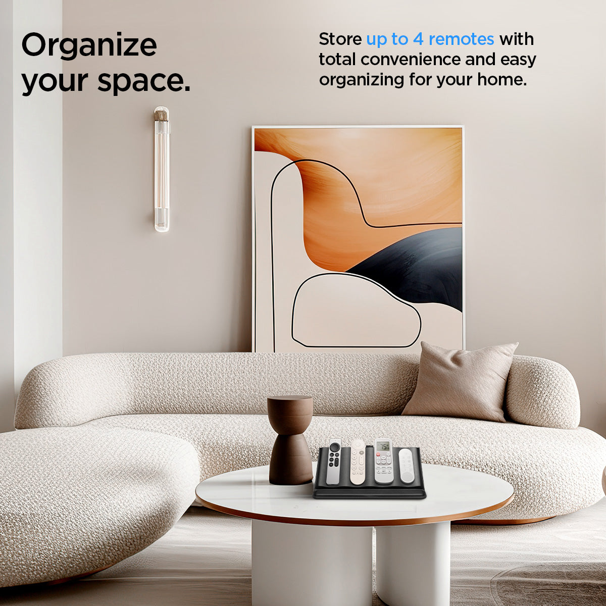 AHP09277 - Universal Remote Control | LD401 organize your space. store up to 4 remotes with total convenience and easy organizing for your home.