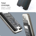 AFA07400 - Ultra Hybrid Zero One MagFit Wallet (MagFit) in Zero One showing the total coverage. Secure 1-3 cards all-day, everyday