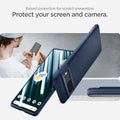 ACS04697 - Pixel 7 Case Liquid Air in navy blue raised protection for scratch prevention. Protect your screen and camera.