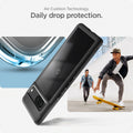 ACS04700 - Pixel 7 Case Ultra Hybrid in matte black showing the daily drop protection with Air Cushion Technology