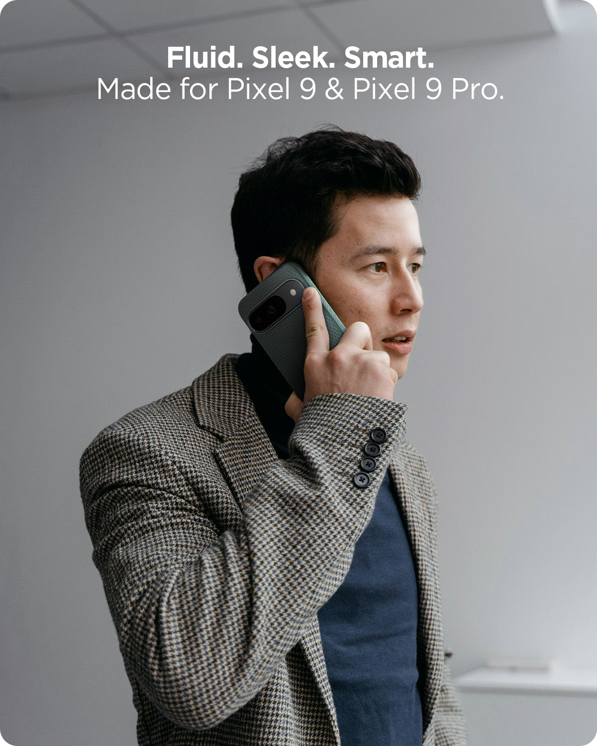 ACS07683 - Pixel 9 Pro Case Liquid Air in Abyss Green fluid, sleek, smart made for Pixel 9 and Pixel 9 Pro.