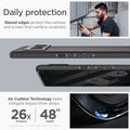 ACS04723 - Pixel 7 Pro Case Liquid Air in matte black daily protection raised edges protect the camera and screen from surface scratches. Air cushion technology helps mitigate impact from drops.