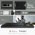ACS04731 - Pixel 7 Pro Case Slim Armor CS in black only compatible with Google Pixel 7 pro. Slim, Privacy 2x cards.