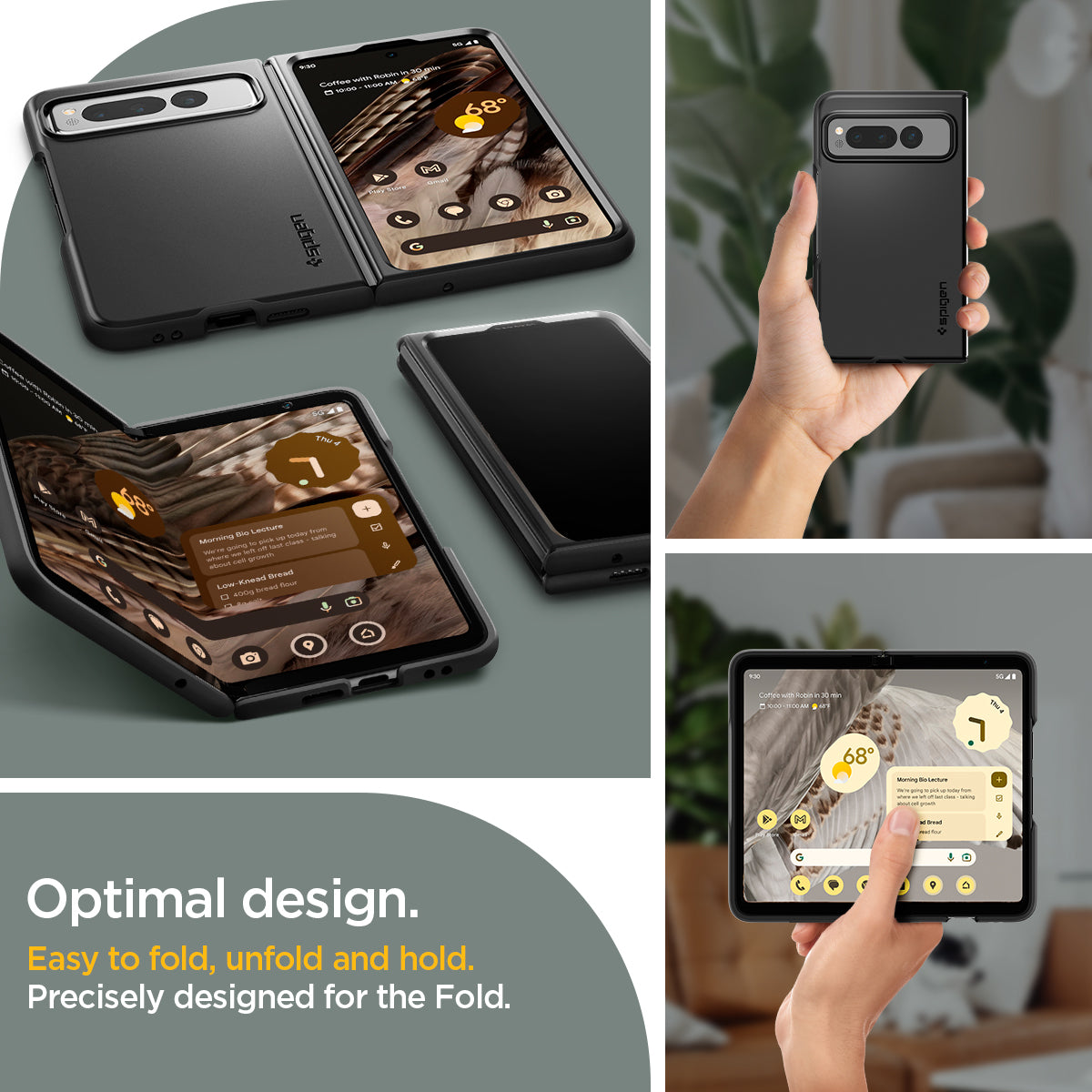 ACS05919 - Pixel Fold Series Case Thin Fit in black optimal design. Easy to fold, unfold and hold. Precisely designed for the Fold.