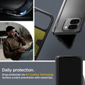 ACS07587 - Pixel 9 Pro Fold Case Slim Armor Pro in Black daily protection drop protected via air cushion technology. surface scratch prevention with raised lips.
