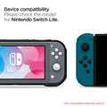 ACS00212 - Nintendo Switch Lite Case Rugged Armor in matte black showing the device compatibility. Compatible for Nintendo Switch Lite and Not compatible with Nintendo Switch
