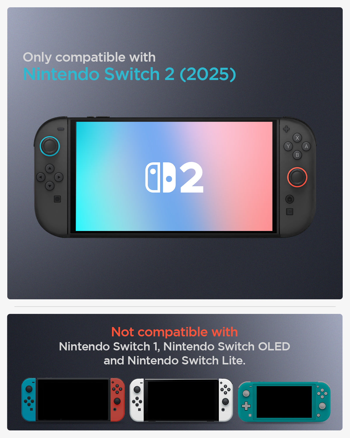 ACS10205 - Nintendo Switch 2 Case Nano Pop in Blueberry Navy only compatible with Nintendo switch 2 (2025). Not compatible with Nintendo switch 1, Nintendo switch OLED and Nintendo switch lite.