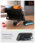 ACS10206 - Nintendo Switch 2 Case Nano Pop in Black Sesame showing kickstand cover. kick back and game in comfort with full stand function