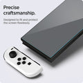 AGL03829 - Nintendo Switch OLED Screen Protector EZ Fit GLAS.tR showing the precise craftsmanship. Designed to fit and protect the screen flawlessly
