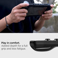 ACS04020 - Nintendo Switch OLED Case Rugged Armor in matte black showing the added depth for a full grip and less fatique