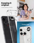 ACS08567 - Nothing Phone (3) Case Ultra Hybrid in Crystal Clear showing the long lasting clarity. Keeping it original. Crystal Clear