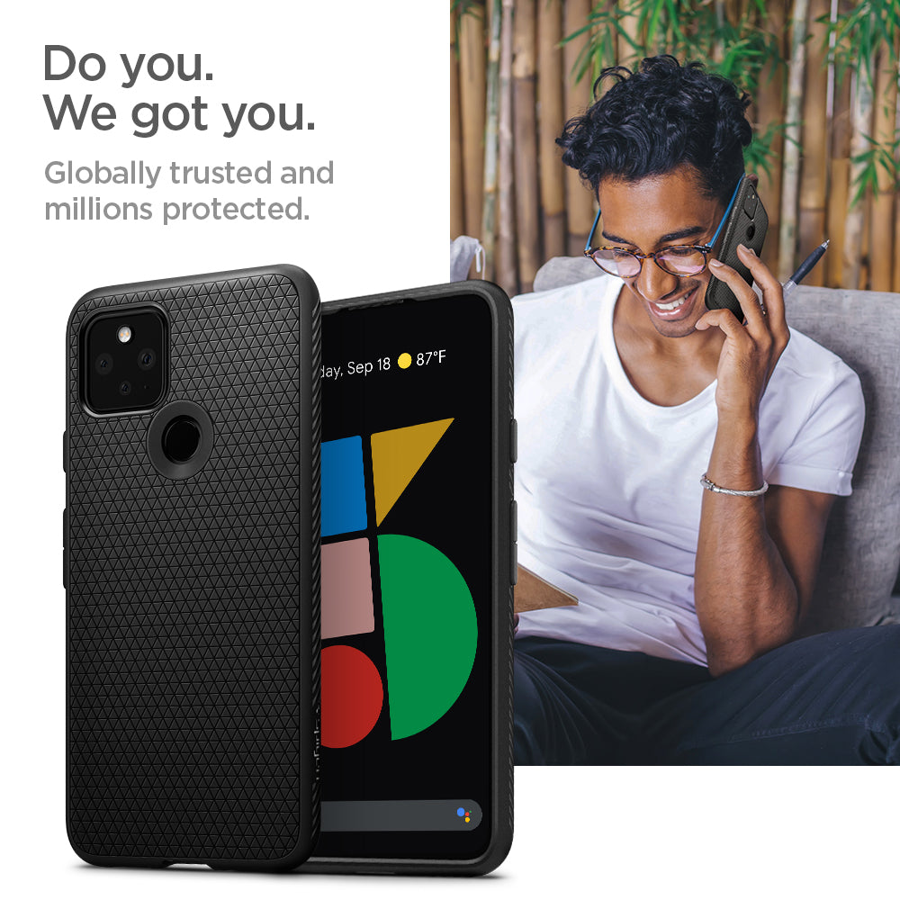 ACS01896 - Pixel 5 Case Liquid Air in black do you. we got you. globally trusted and millions protected.