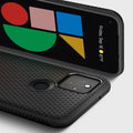 ACS01896 - Pixel 5 Case Liquid Air in black showing back with the case and front screen.