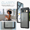 ACS04727 - Pixel 7 Pro Case Ultra Hybrid in matte black clarity. Showcase originality by letting your device shine through.