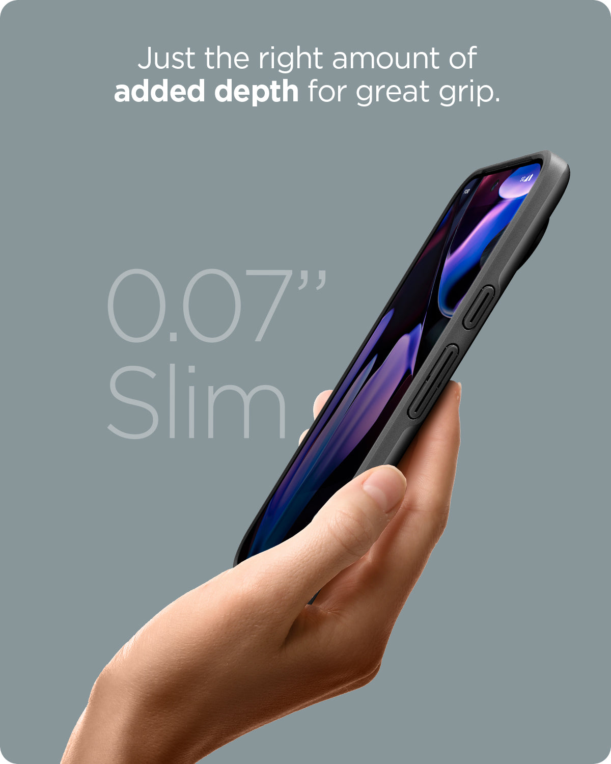 ACS07731 - Pixel 9 Pro XL Case Thin Fit in Black Just the right amount of added depth for great grip.