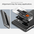 AGL05970 - Pixel 7a Glas.tR EZFit Optik Lens Protector in black quick and easy to install. Alignment tray for easy application.